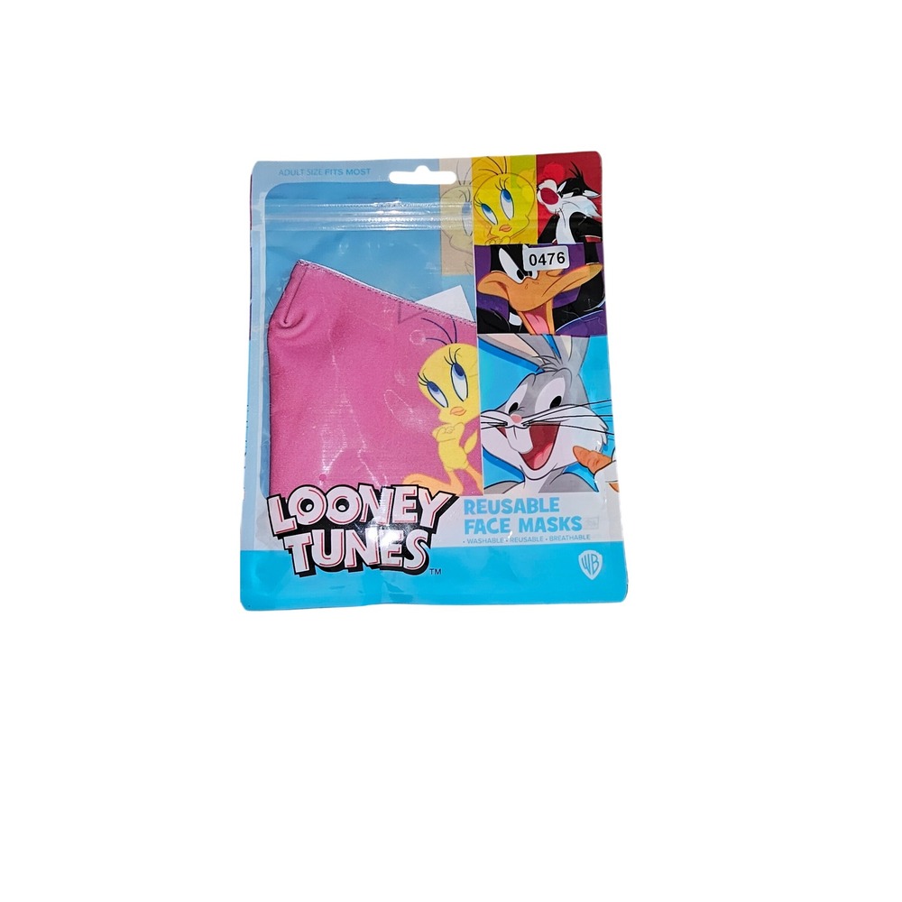 Looney Tunes Tweety Bird Reusable Face Mask Pink Adult Warner Bros #476-479